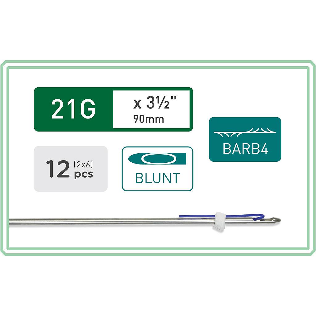 Blunt Barb 4 - 21G x 3½"